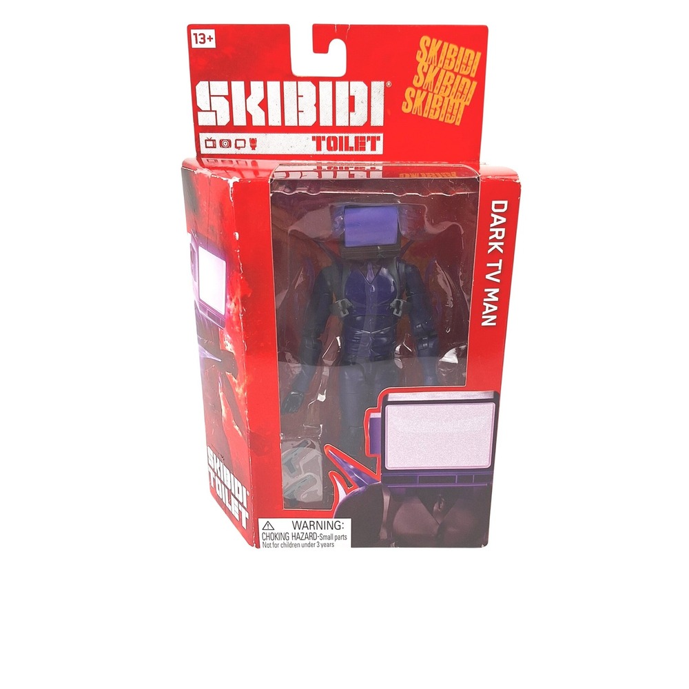 Skibidi Toilet Dark TV Man Action Figure‎ Collectible Toy New I216SMDG Series